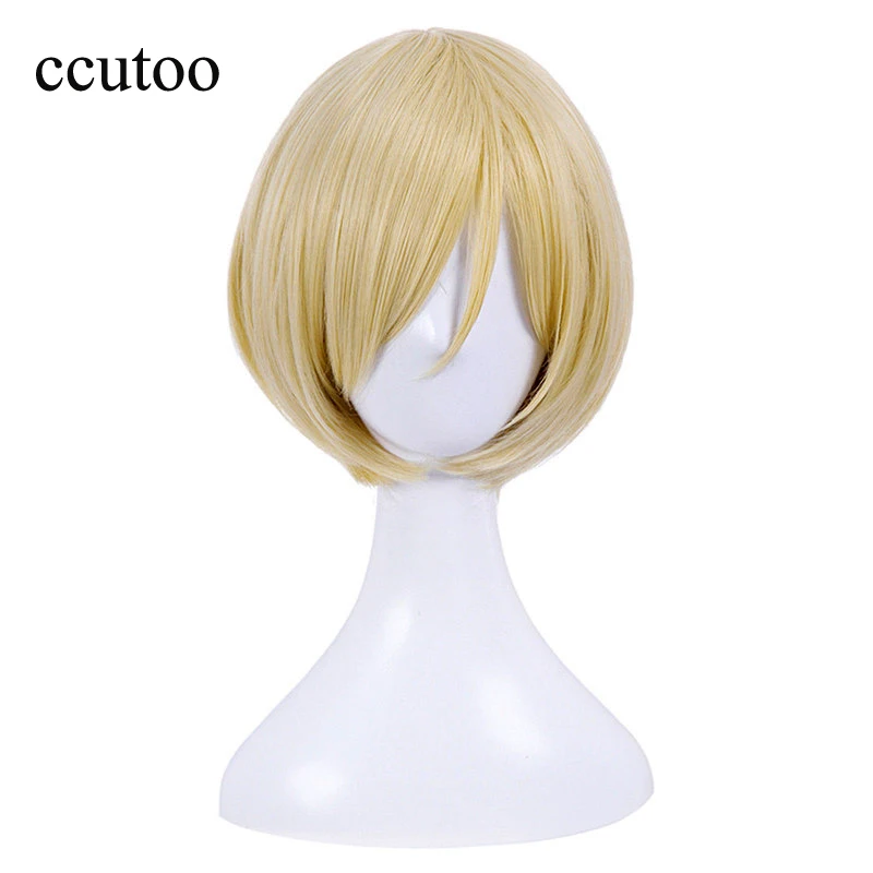 YURI on ICE Yuri Plisetsky Blonde Short Wig Cosplay Costume Heat Resistant Synthetic Hair Halloween Party Wigs + Free Wig Cap
YURI on ICE Yuri Plisetsky Blonde Short Wig Cosplay Costume Heat Resistant Synthetic Hair Halloween Party Wigs + Free Wig Cap