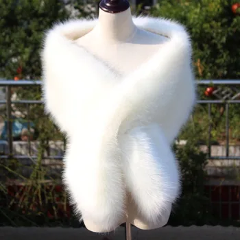 New Fashion Fox Fur Collar Bride Wedding Faux Fur Scarf Long Shawl Winter Female Thickening Faux Fur Scarf
New Fashion Fox Fur Collar Bride Wedding Faux Fur Scarf Long Shawl Winter Female Thickening Faux Fur Scarf