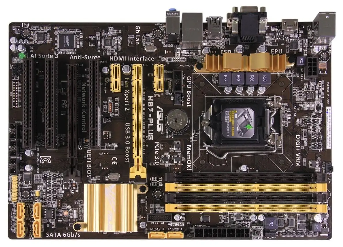 H87-PLUS Desktop Motherboard H87 LGA 1150 i7 i5 i3 DDR3 32G SATA3 UBS3.0 ATXmotherboard support 4790K used 90%new
H87-PLUS Desktop Motherboard H87 LGA 1150 i7 i5 i3 DDR3 32G SATA3 UBS3.0 ATXmotherboard support 4790K used 90%new
