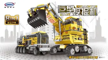 XingBao 8 in 2 Lepining Technic Engineering vehicle Excavator Set Model Building Blocks Bricks Educational Toys For Children
XingBao 8 in 2 Lepining Technic Engineering vehicle Excavator Set Model Building Blocks Bricks Educational Toys For Children