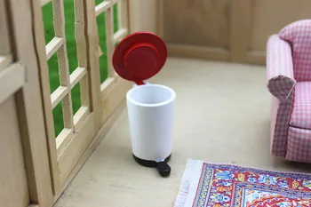 New 1:12 dollhouse miniature Mini Wood trash can Doll accessories Kitchen Furniture toy for forest animal collectible Gift
New 1:12 dollhouse miniature Mini Wood trash can Doll accessories Kitchen Furniture toy for forest animal collectible Gift
