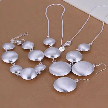 S019 925 Hot Selling Silver Color Jewelry Sets For Women Fashion Jewelry Set Round Cow Three-Piece /ailaizsa Audajlka
S019 925 Hot Selling Silver Color Jewelry Sets For Women Fashion Jewelry Set Round Cow Three-Piece /ailaizsa Audajlka