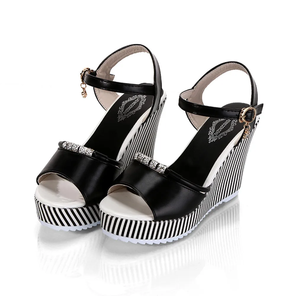 SAGACE 2018 Women Sandals Summer gladiator Fish Mouth Rhinestone Platform High Heels Hot Sale Slope Sandals SIZE 35-40
SAGACE 2018 Women Sandals Summer gladiator Fish Mouth Rhinestone Platform High Heels Hot Sale Slope Sandals SIZE 35-40