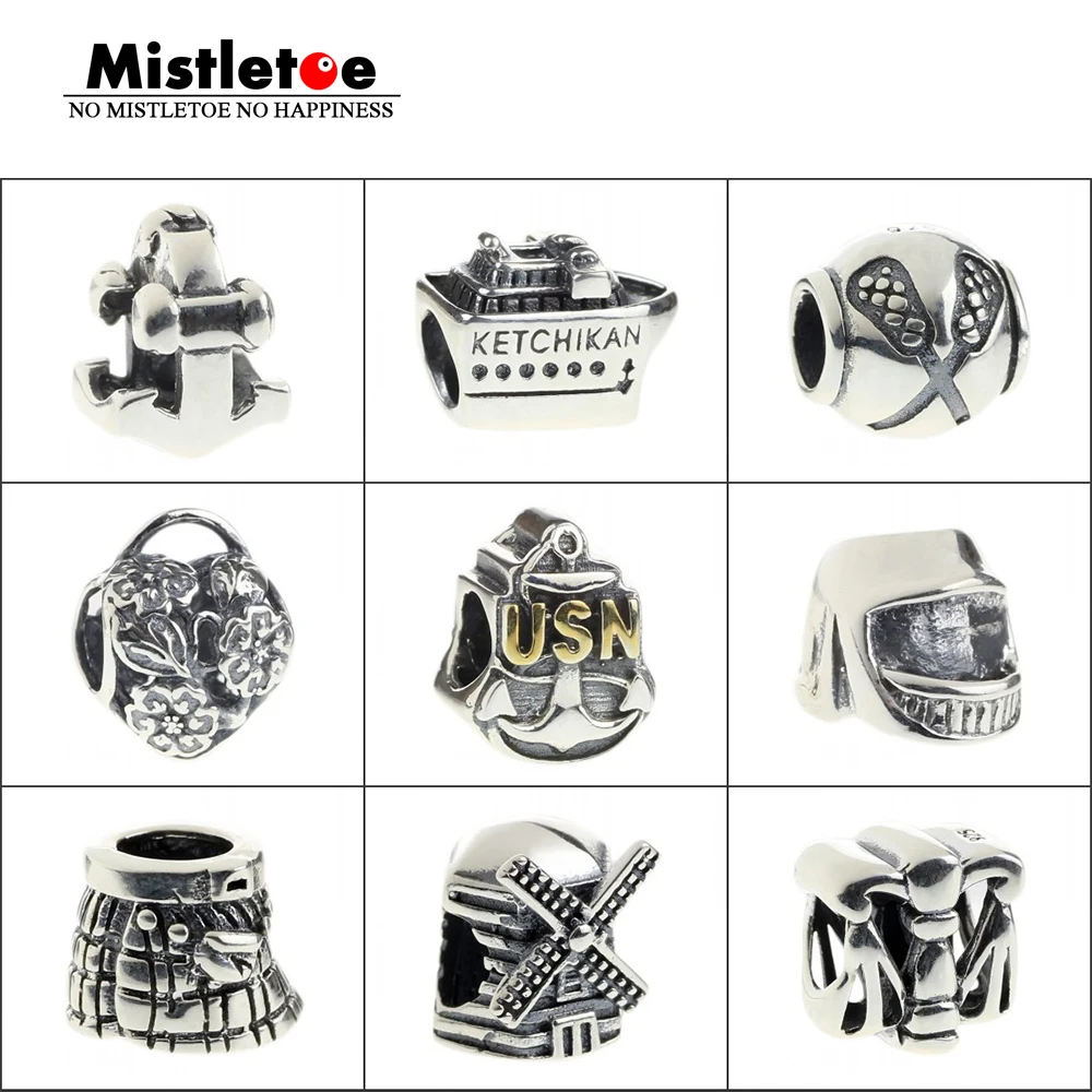 Authentic 925 Sterling Silver Scotland skirt ship windmill Cap Flowers Charm Bead Fit Brand Bracelet Jewelry
Authentic 925 Sterling Silver Scotland skirt ship windmill Cap Flowers Charm Bead Fit Brand Bracelet Jewelry