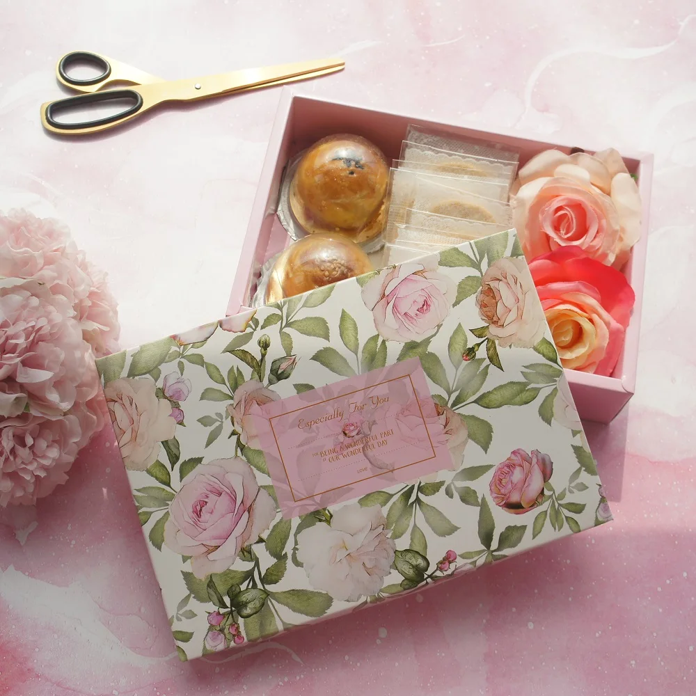 21*14*5cm 5pcs Light Pink Rose Design Paper Box As Macaron Chocolate Cookie Moon Cake Party Gifts Packaging
21*14*5cm 5pcs Light Pink Rose Design Paper Box As Macaron Chocolate Cookie Moon Cake Party Gifts Packaging