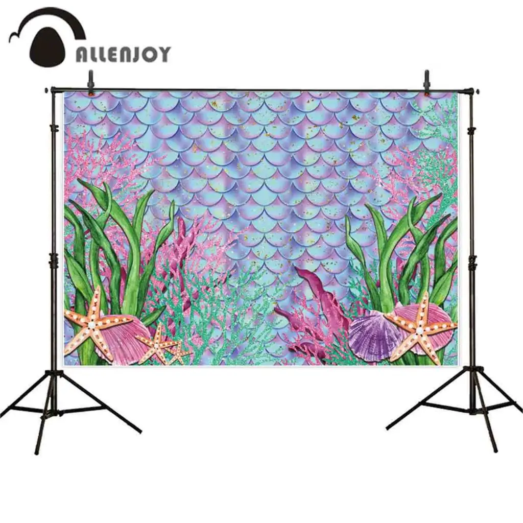 Allenjoy mermaid photography background scales kid underwater sea fish backdrop photobooth photo studio fabric photocall decor
Allenjoy mermaid photography background scales kid underwater sea fish backdrop photobooth photo studio fabric photocall decor