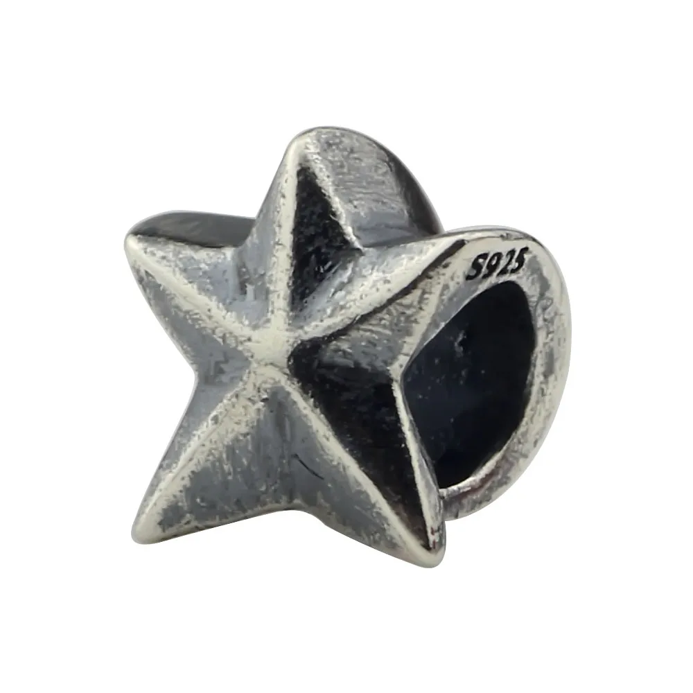 Authentic 925 Sterling Silver Star Charm Bead Fits European 3.0mm Bracelet Jewelry
Authentic 925 Sterling Silver Star Charm Bead Fits European 3.0mm Bracelet Jewelry