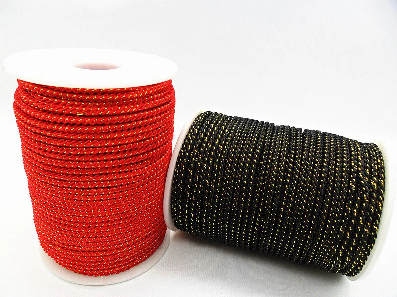 100%Nylon!2.5mm Add Gold Line Macrame Shamballa Twist Rope Braid Cords-Red+Approx 80m/Roll Chinese Knot Beading cord-Jewelry DIY
100%Nylon!2.5mm Add Gold Line Macrame Shamballa Twist Rope Braid Cords-Red+Approx 80m/Roll Chinese Knot Beading cord-Jewelry DIY