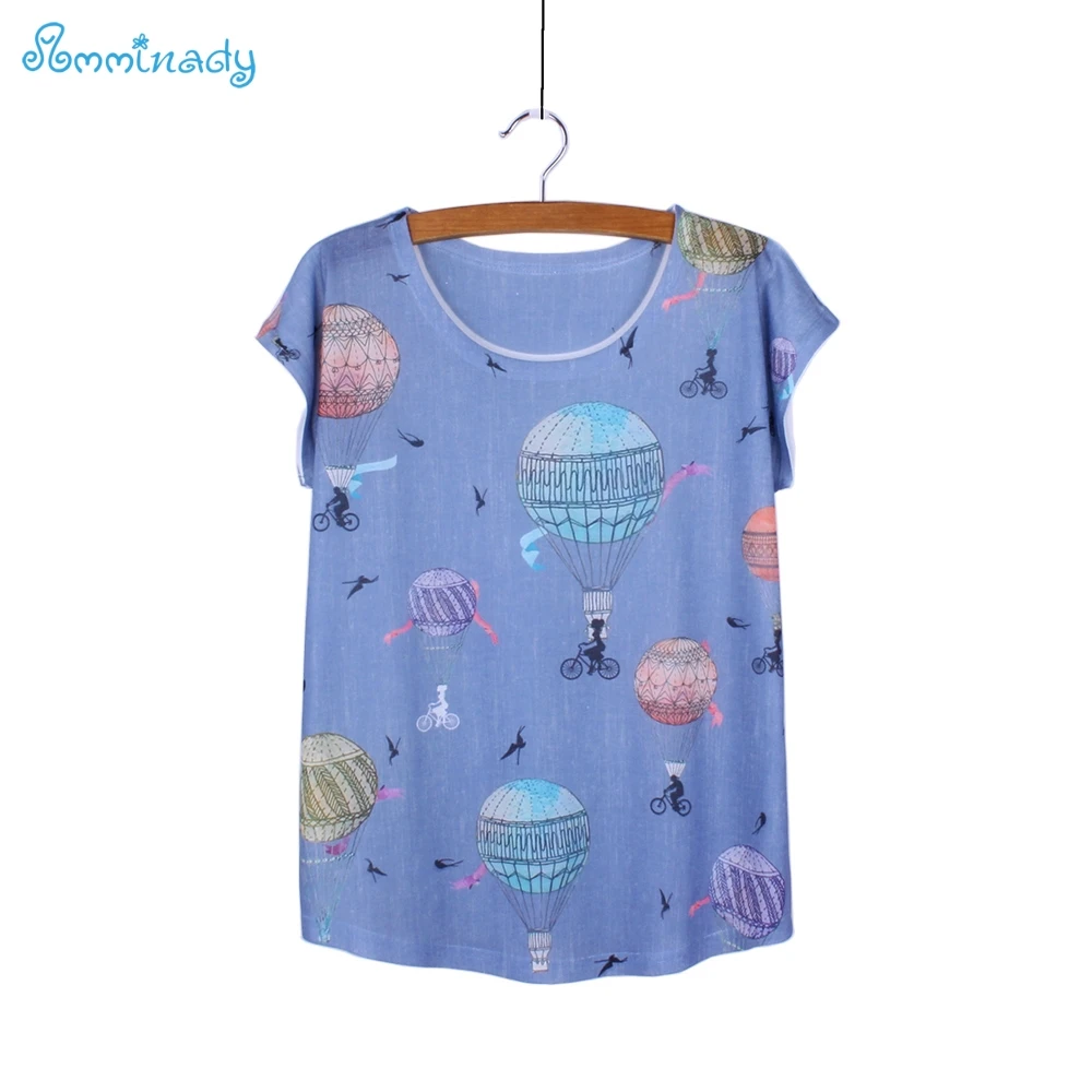 Circus hot air balloon print female casual clothing fashion girls tops summer tees blusas women t-shirts low price wholesale
Circus hot air balloon print female casual clothing fashion girls tops summer tees blusas women t-shirts low price wholesale