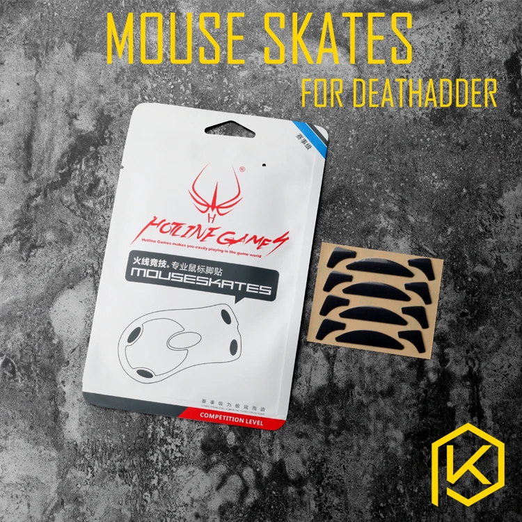 Hotline games 4 sets/pack original competition level mouse feet mouse skates gildes for Razer deathadder 0.6mm thickness Teflon
Hotline games 4 sets/pack original competition level mouse feet mouse skates gildes for Razer deathadder 0.6mm thickness Teflon