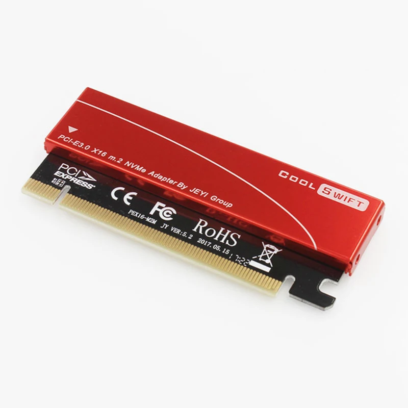 NVME M.2 to PCIE 3.0 Full Speed X16 Extension Transfer Adapter Converter Card Dust-proof
NVME M.2 to PCIE 3.0 Full Speed X16 Extension Transfer Adapter Converter Card Dust-proof