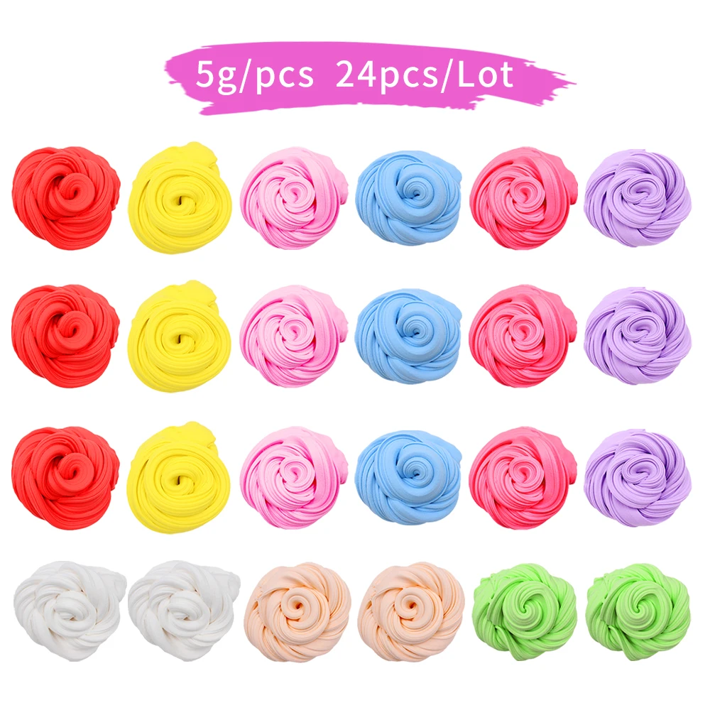 24PCS Non Toxic Fluffy Slime Putty Slime Gift Kids Adults Clay Toy Gifts Color Mud Mixing DIY Cloud Slime Relief Stress Toys
24PCS Non Toxic Fluffy Slime Putty Slime Gift Kids Adults Clay Toy Gifts Color Mud Mixing DIY Cloud Slime Relief Stress Toys