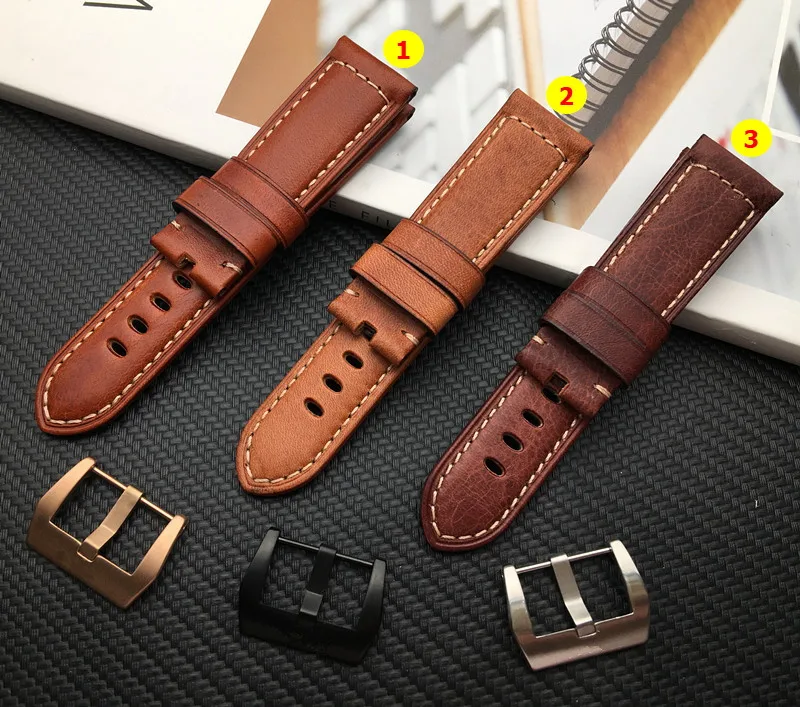 Top Italian Vintage cow leather watch band 22mm 24mm 26mm brwon red bracelet watchband For PAM111 for Panerai strap belt tools
Top Italian Vintage cow leather watch band 22mm 24mm 26mm brwon red bracelet watchband For PAM111 for Panerai strap belt tools