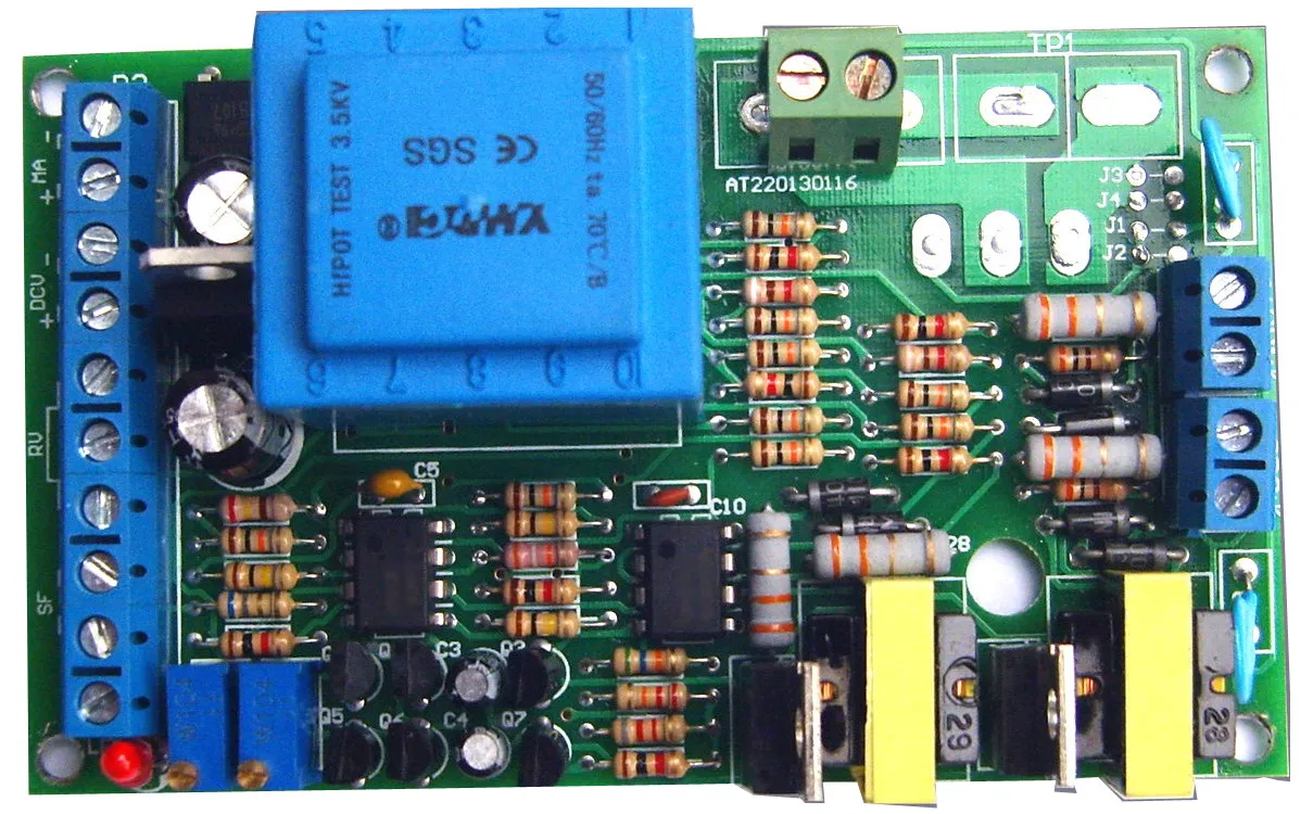 1-5V 4-20mA Control 0-380V Single-phase Thyristor Phase Shifting and Voltage Regulating Trigger Board AT3801-1
1-5V 4-20mA Control 0-380V Single-phase Thyristor Phase Shifting and Voltage Regulating Trigger Board AT3801-1