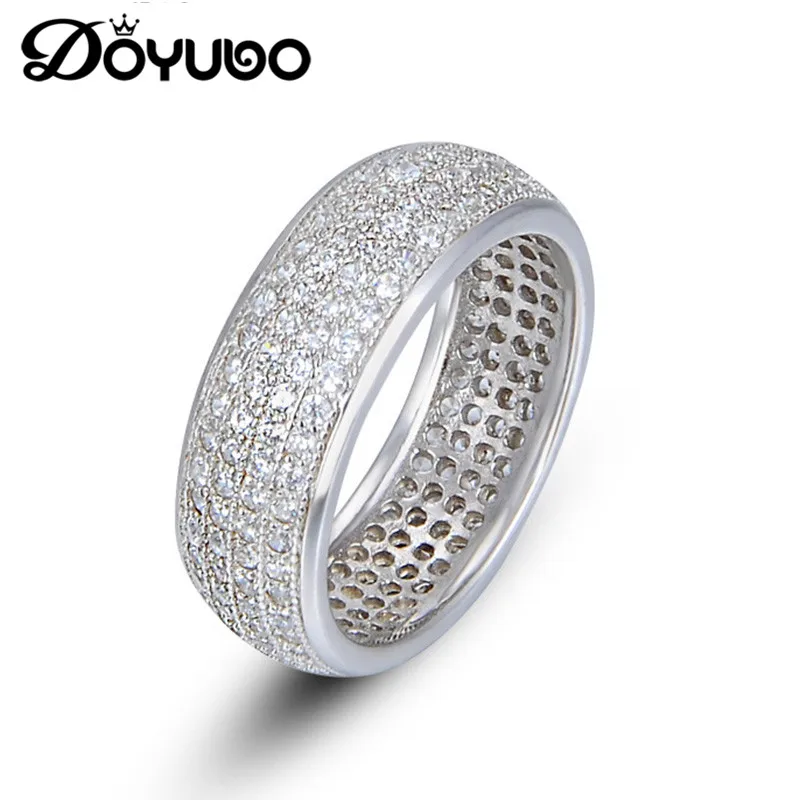 DOYUBO Luxury Women Real Silver Four Rows Cubic Zirconia Wedding Ring Classical 925 Sterling Silver Engagement Ring JewelryVB273
DOYUBO Luxury Women Real Silver Four Rows Cubic Zirconia Wedding Ring Classical 925 Sterling Silver Engagement Ring JewelryVB273