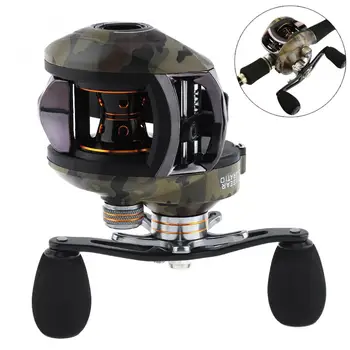 12+1BB High Speed 8.1:1 Gear Ratio Camouflage Green Fishing Casting Reel Braking Force 8KG/17.6LB with Right Left Hand Optional
12+1BB High Speed 8.1:1 Gear Ratio Camouflage Green Fishing Casting Reel Braking Force 8KG/17.6LB with Right Left Hand Optional