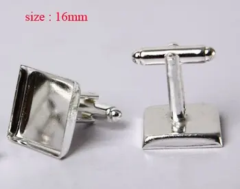 High quality 150pcs/lot DIY silver tone square Recessed Cufflink Backs Blanks Settings 16mm pad#2309
High quality 150pcs/lot DIY silver tone square Recessed Cufflink Backs Blanks Settings 16mm pad#2309