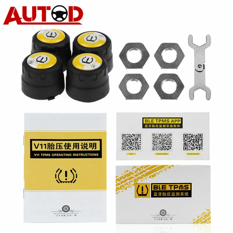 TPMS Outer Sensor Bluetooth 4.0 Tire Pressure Alarm Monitor External Sensor for IOS & Android Car Tire TPMS
TPMS Outer Sensor Bluetooth 4.0 Tire Pressure Alarm Monitor External Sensor for IOS & Android Car Tire TPMS