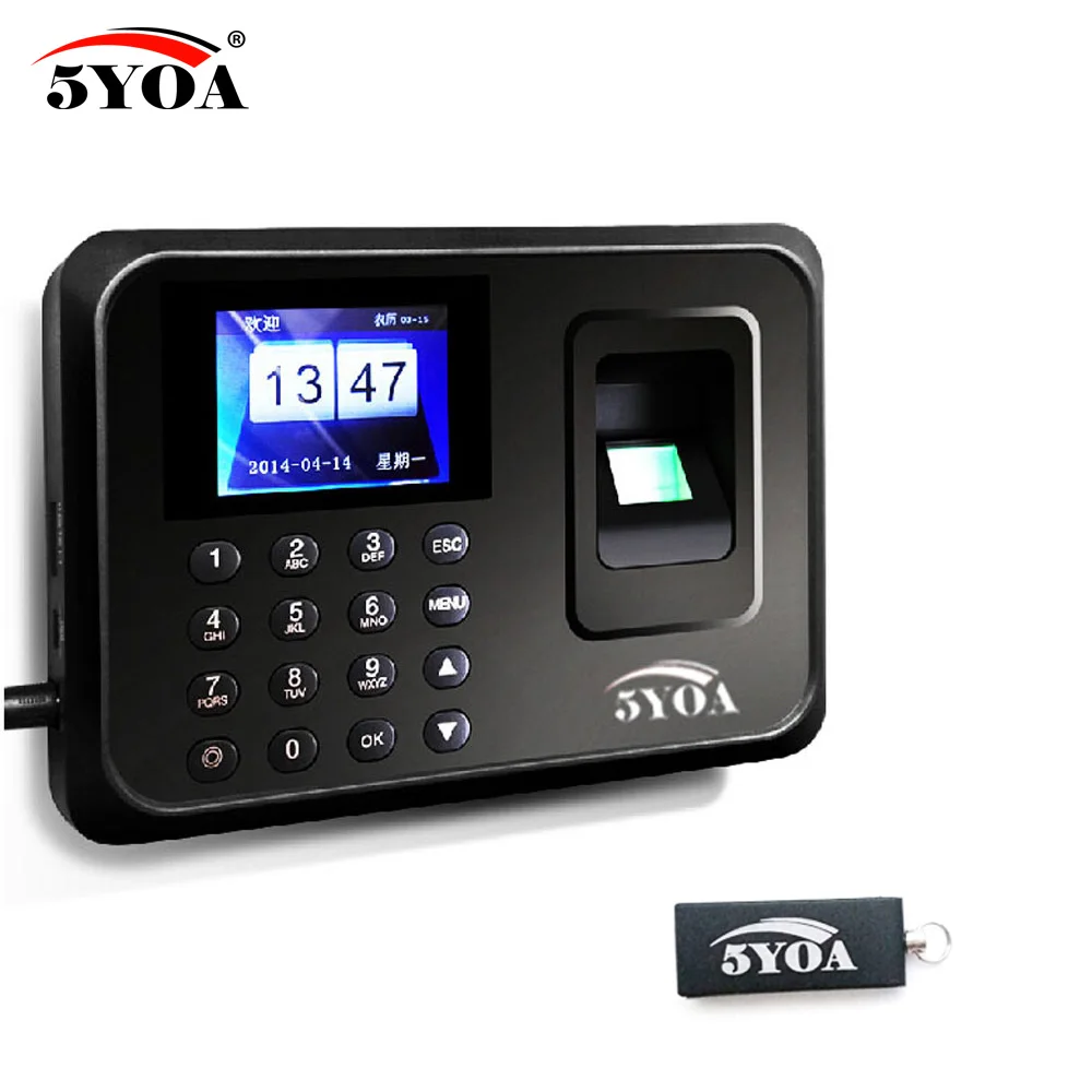 Include 1 USB Flash Drive + Biometric Fingerprint Time Clock Recorder Attendance Employee Electronic Reader Machine
Include 1 USB Flash Drive + Biometric Fingerprint Time Clock Recorder Attendance Employee Electronic Reader Machine