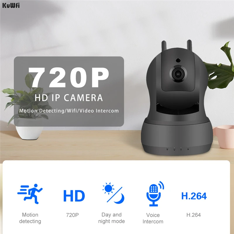 KuWFi Wifi camera Wireless Security camera WI-FI Audio Record Surveillance Baby Monitor 720P IR Night Vision HD Mini IP Camera
KuWFi Wifi camera Wireless Security camera WI-FI Audio Record Surveillance Baby Monitor 720P IR Night Vision HD Mini IP Camera