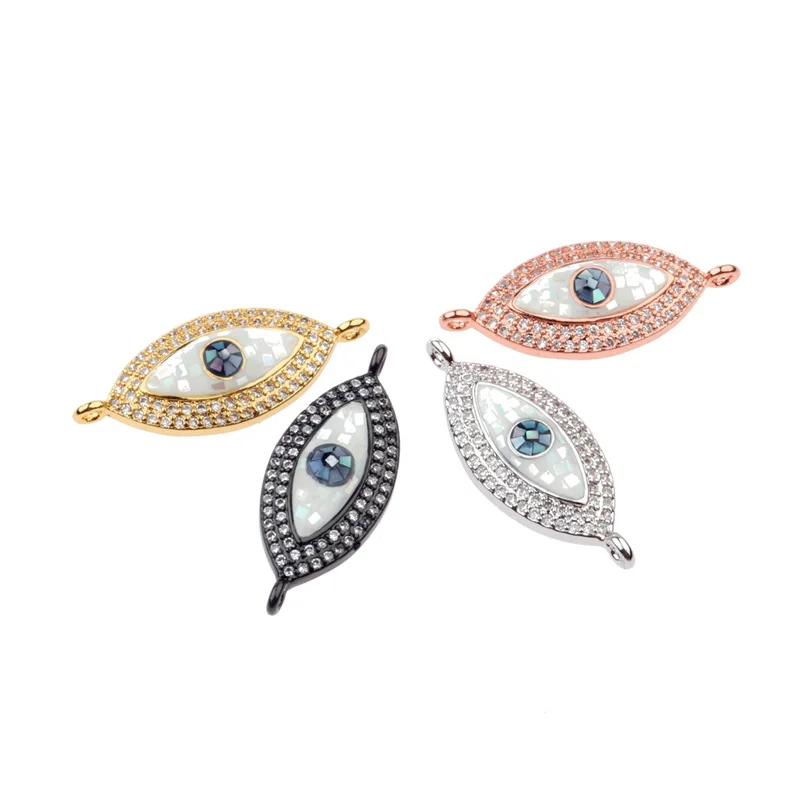 2018 new Fashion Eye Micro-inlay Shell CZ Zircon Fit DIY Bracelet Necklace Jewelry Accessories Creative Jewelry Accessories
2018 new Fashion Eye Micro-inlay Shell CZ Zircon Fit DIY Bracelet Necklace Jewelry Accessories Creative Jewelry Accessories