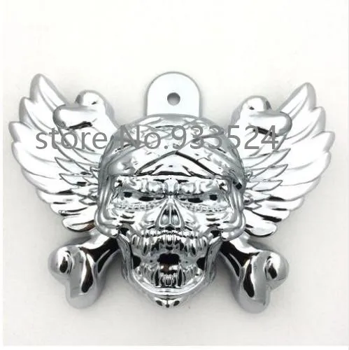 Chrome Skull Horn Cover For Harley Tourning Chopper Bobber Cowbell V-rod's Side Mount Motorcycle
Chrome Skull Horn Cover For Harley Tourning Chopper Bobber Cowbell V-rod's Side Mount Motorcycle