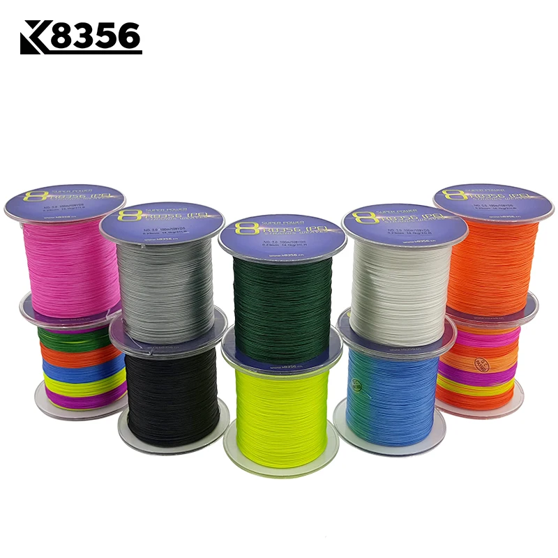K8356 100M/109Yards 8 Stands PE Line Braided Fishing Line 100% PE Multifilament Fishing Line Super Strong High Quality 13-200LB
K8356 100M/109Yards 8 Stands PE Line Braided Fishing Line 100% PE Multifilament Fishing Line Super Strong High Quality 13-200LB