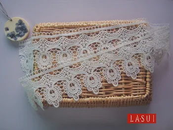 LASUI 2017 NEW 3 yards/1 lot width10 cm Lace Applique Embroidered Water soluble lace trim Handmade Bridal Wedding 0051
LASUI 2017 NEW 3 yards/1 lot width10 cm Lace Applique Embroidered Water soluble lace trim Handmade Bridal Wedding 0051
