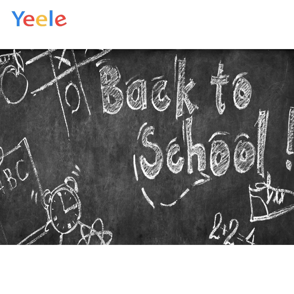 Yeele Black Blackboard Math Class Clock Back to School Photography Background Customized Photographic Backdrops for Photo Studio
Yeele Black Blackboard Math Class Clock Back to School Photography Background Customized Photographic Backdrops for Photo Studio