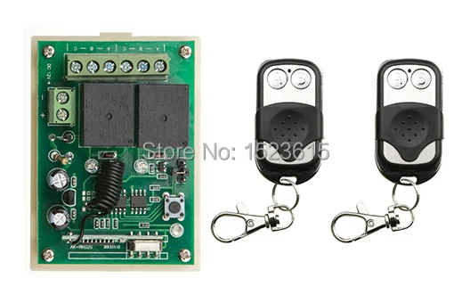 Radio Remote Control Switch DC12v Mini Receiver 2* Metal Push Button Transmitter Learning Code 315/433 Momentary Toggle Latched
Radio Remote Control Switch DC12v Mini Receiver 2* Metal Push Button Transmitter Learning Code 315/433 Momentary Toggle Latched