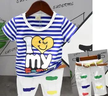 summer children's suit boys new striped short sleeves with casual pants two sets 2-6 years
summer children's suit boys new striped short sleeves with casual pants two sets 2-6 years