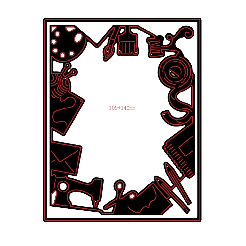 Gowing 109*140mm Border and Frame Metal Cutting Dies Stencil for DIY Scrapbooking Paper Album Card Craft Embossing Dies Cut
Gowing 109*140mm Border and Frame Metal Cutting Dies Stencil for DIY Scrapbooking Paper Album Card Craft Embossing Dies Cut