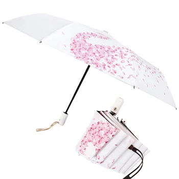 Full Automatic Umbrella Rain Women Sun Umbrella Umbrellas kids Female Sunny and rainy Paraguas 3Folding Umbrella Anti-UV Parasol 
Full Automatic Umbrella Rain Women Sun Umbrella Umbrellas kids Female Sunny and rainy Paraguas 3Folding Umbrella Anti-UV Parasol