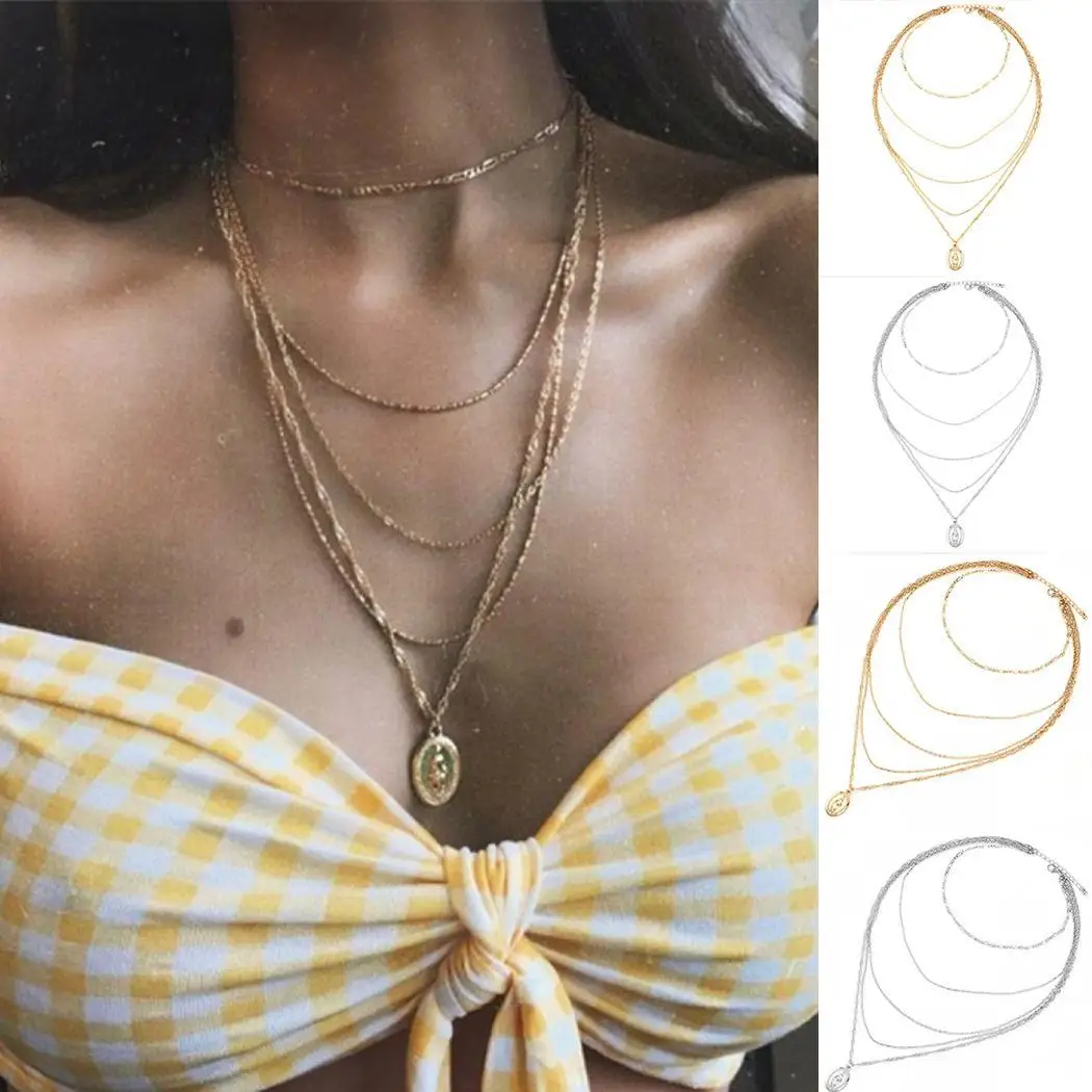Women Fashion Multilayered Geometric Shape Link Casual 10cm/3.9inch Chain 30cm/11.8inch Pendant Necklaces
Women Fashion Multilayered Geometric Shape Link Casual 10cm/3.9inch Chain 30cm/11.8inch Pendant Necklaces