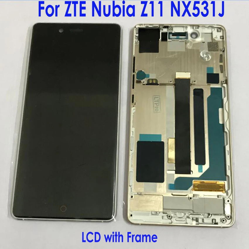 100% Tested Good Working LCD Display Touch Screen Digitizer Assembly Sensor with frame For ZTE Nubia Z11 NX531J phone parts
100% Tested Good Working LCD Display Touch Screen Digitizer Assembly Sensor with frame For ZTE Nubia Z11 NX531J phone parts
