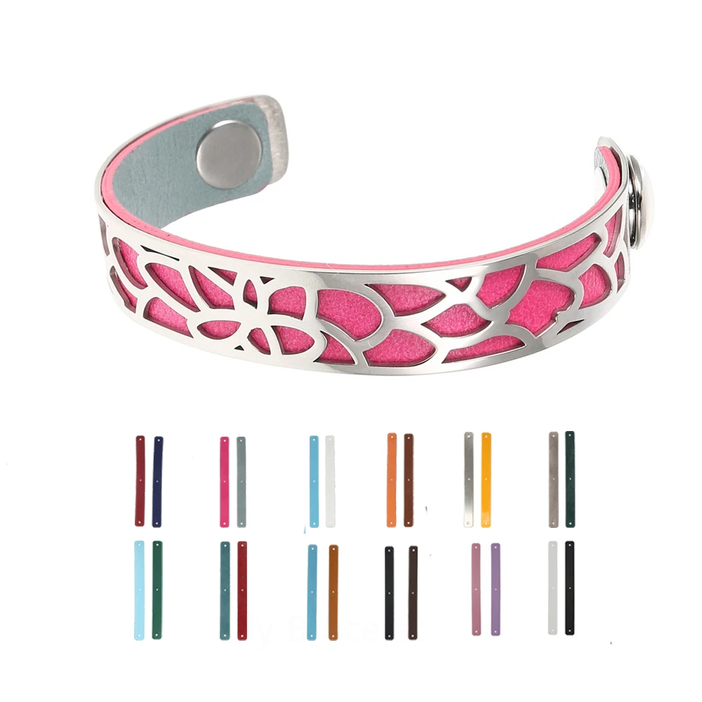 14 MM Little Lily Bracelet and Bangle for Women 12 Colors Stainless Steel Cuff Bracelet DIY Jewelry Leather Pulseiras Christmas
14 MM Little Lily Bracelet and Bangle for Women 12 Colors Stainless Steel Cuff Bracelet DIY Jewelry Leather Pulseiras Christmas