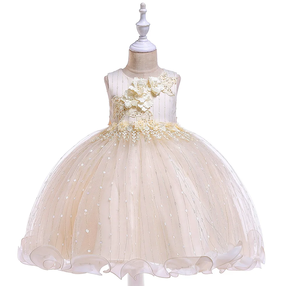 2019 Children's Pearl Decorated Mesh Princess Vertical Stripe Decorated Ear Lace Flower Girls Dresses for Party and Wedding
2019 Children's Pearl Decorated Mesh Princess Vertical Stripe Decorated Ear Lace Flower Girls Dresses for Party and Wedding