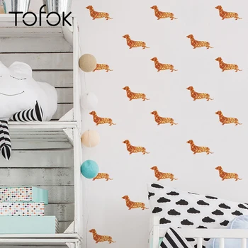 Tofok 54pcs/set Cartoon Dachshund Ins Wall Sticker Glitter Sliver Dog DIY Kids Room Bedroom Wallpaper Nursery Background Decor
Tofok 54pcs/set Cartoon Dachshund Ins Wall Sticker Glitter Sliver Dog DIY Kids Room Bedroom Wallpaper Nursery Background Decor