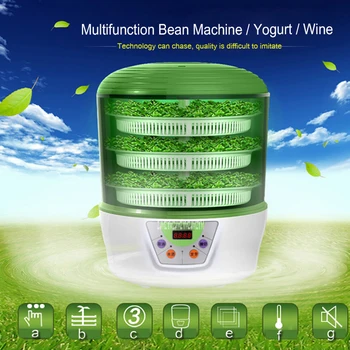 1PC Bean sprouts machine automatic intelligent household fabaceous large capacity Multifunction Bean Machine/Yogurt/Wine 
1PC Bean sprouts machine automatic intelligent household fabaceous large capacity Multifunction Bean Machine/Yogurt/Wine