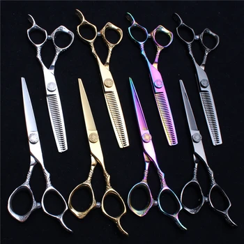 1Pair 5.5" 16cm Customized Logo JP 440C Professional Hairdressing Scissors Cutting Scissors Thinning Shears Hair Scissors C9001
1Pair 5.5" 16cm Customized Logo JP 440C Professional Hairdressing Scissors Cutting Scissors Thinning Shears Hair Scissors C9001