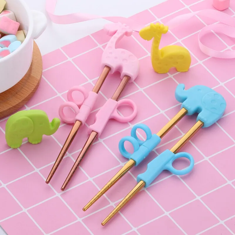 2Pairs Children Chopsticks For Kids Baby Staniless Steel Cartoon Learning Reusable Training Helper Chopsticks Home Baby Products
2Pairs Children Chopsticks For Kids Baby Staniless Steel Cartoon Learning Reusable Training Helper Chopsticks Home Baby Products