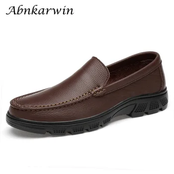 Black Brown Mens Shoes Genuine Leather Casual Business Leather Shoes High Quality Cow Leather Soft Moccasins Dad's Shoes
Black Brown Mens Shoes Genuine Leather Casual Business Leather Shoes High Quality Cow Leather Soft Moccasins Dad's Shoes