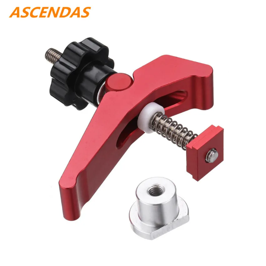 ASCENDAS Aluminum Alloy Quick Acting Hold Down Clamp T-Slot T-Track Clamp Set Woodworking Tool TP-0211
ASCENDAS Aluminum Alloy Quick Acting Hold Down Clamp T-Slot T-Track Clamp Set Woodworking Tool TP-0211