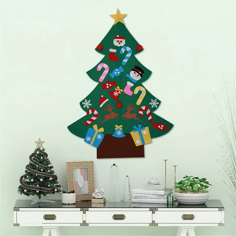 Dozzlor 1Pcs DIY Felt Christmas Tree Kids Artificial Tree Ornaments Christmas Tree Stand Decorate Gifts New Year Xmas Decoration
Dozzlor 1Pcs DIY Felt Christmas Tree Kids Artificial Tree Ornaments Christmas Tree Stand Decorate Gifts New Year Xmas Decoration