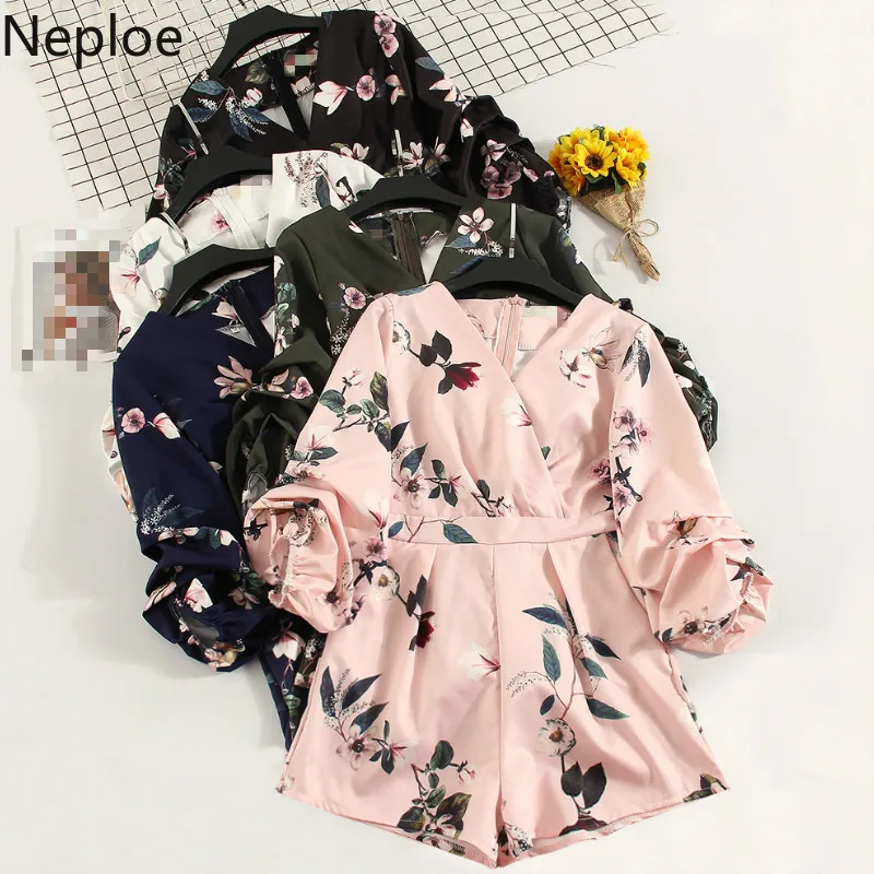 Neploe Floral Print Bodysuits Women Summer 2019 New V-Neck Lantern Sleeve Playsuits Fashion Zipper Wide Leg Jumpsuits 43918
Neploe Floral Print Bodysuits Women Summer 2019 New V-Neck Lantern Sleeve Playsuits Fashion Zipper Wide Leg Jumpsuits 43918