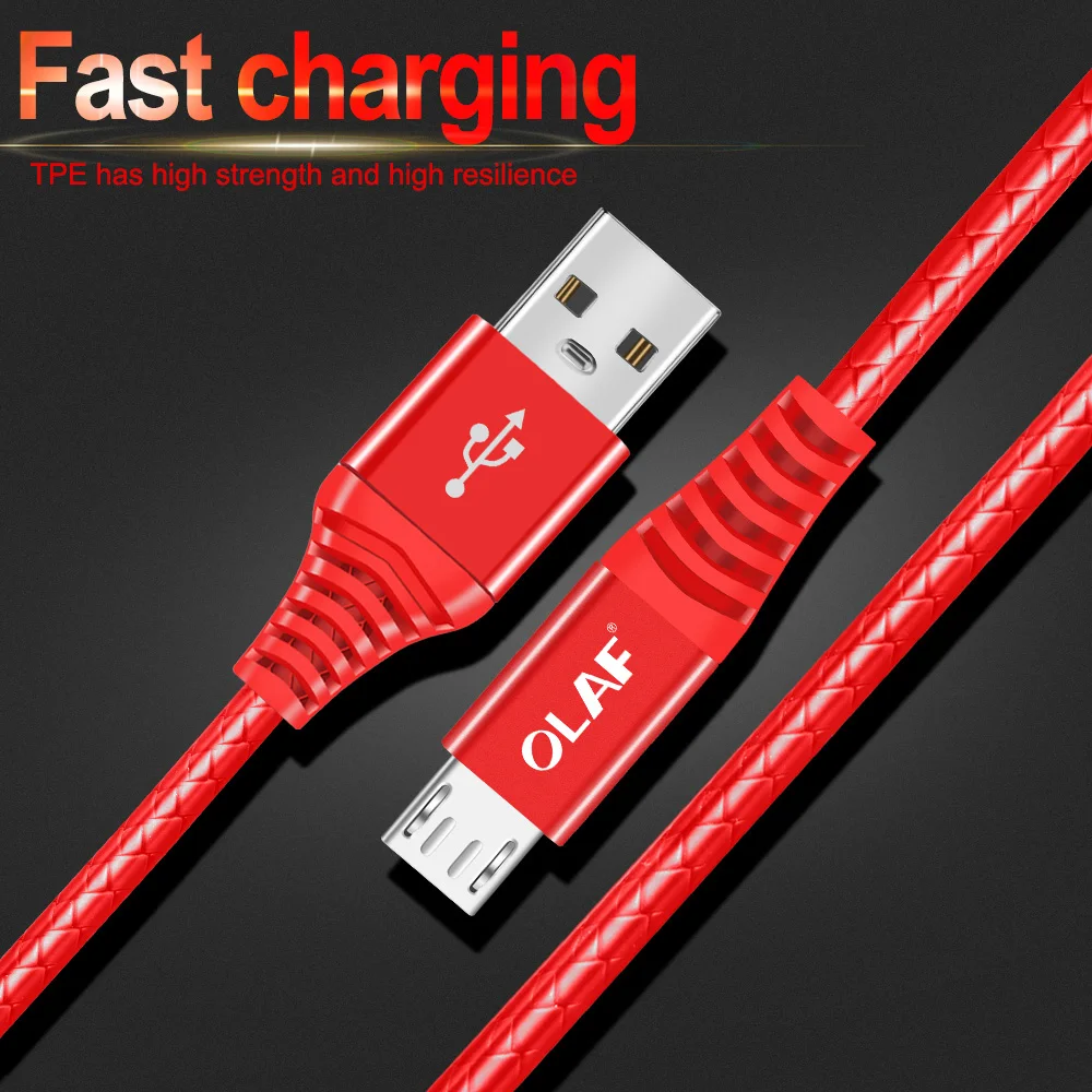 OLAF Quick Charger Micro USB Cable For Samsung S9 Note 9 Type C Charging Cables Data Wire USB Charger Cable For iPhone XS Max XR
OLAF Quick Charger Micro USB Cable For Samsung S9 Note 9 Type C Charging Cables Data Wire USB Charger Cable For iPhone XS Max XR