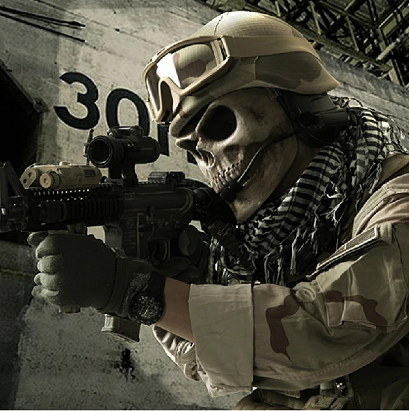 Half Face Black Mask Typhon Camouflage Tactical CS Army Face Protective Skull Mask For Halloween Party Cospaly Scary Masks
Half Face Black Mask Typhon Camouflage Tactical CS Army Face Protective Skull Mask For Halloween Party Cospaly Scary Masks
