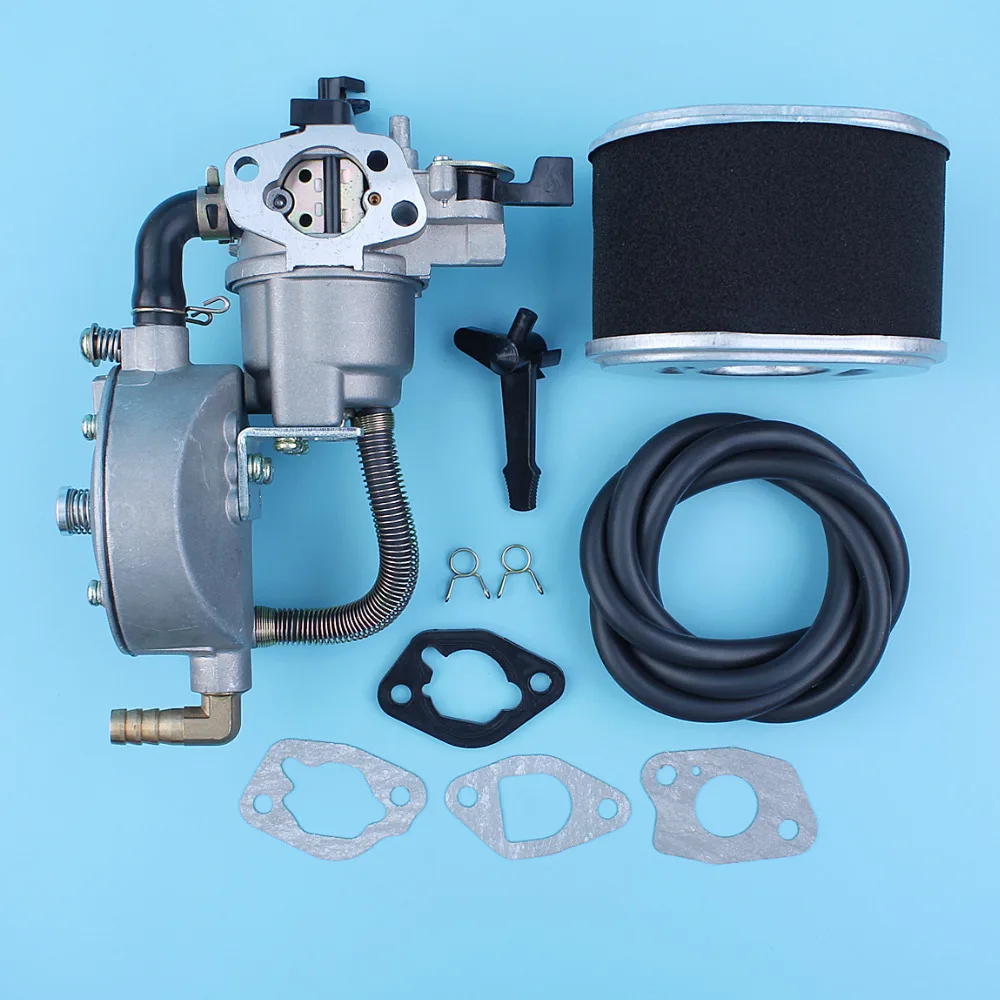 Dual Fuel Carburetor Conversion Kit Air Filter Fuel Line For Honda GX160 5.5HP 168F GX200 170F 6.5HP Water Pump Engines LPG/CNG
Dual Fuel Carburetor Conversion Kit Air Filter Fuel Line For Honda GX160 5.5HP 168F GX200 170F 6.5HP Water Pump Engines LPG/CNG