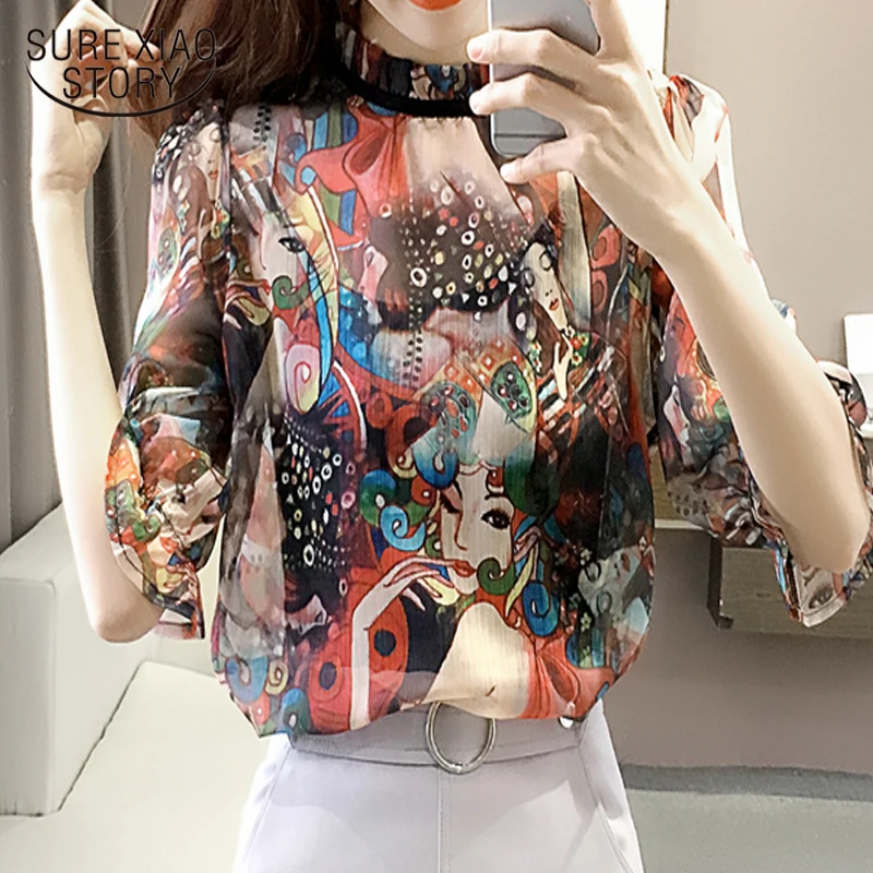 Plus Size Chiffon Blouse 2018 summer new women chiffon shirt Korean fashion loose style blouse printed female blusas 66C 30
Plus Size Chiffon Blouse 2018 summer new women chiffon shirt Korean fashion loose style blouse printed female blusas 66C 30