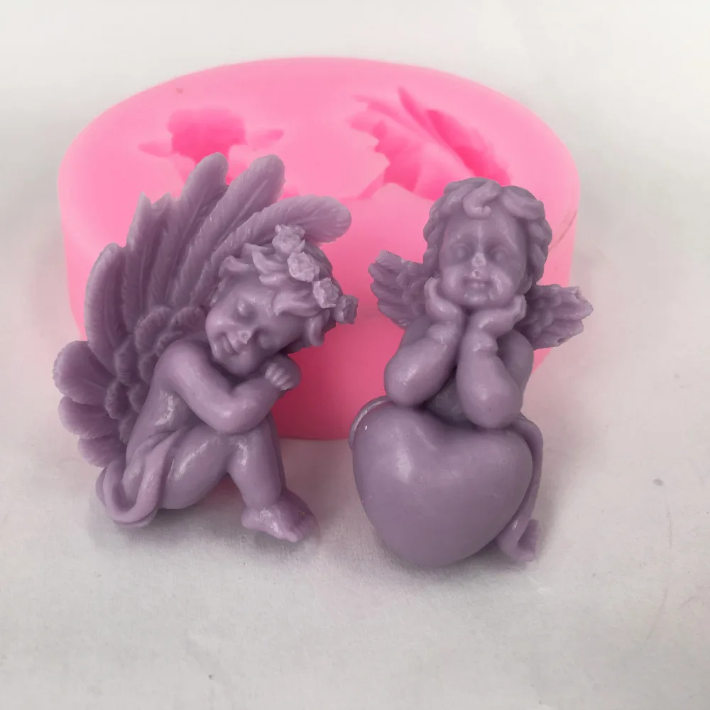 1PCS new boy&girl heart shape angel mold soap, candle molds,silicone mold form for soaps wholesale
1PCS new boy&girl heart shape angel mold soap, candle molds,silicone mold form for soaps wholesale